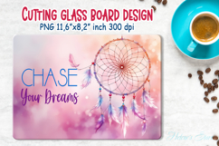 inspirational quote kitchen glass cutting board sublimation Product Image 1