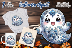 Cute Halloween ghost clipart png | Funny girl shirt designs Product Image 2