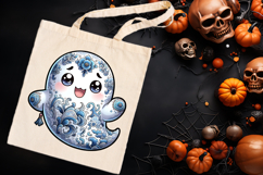 Cute Halloween ghost clipart png | Funny girl shirt designs Product Image 3