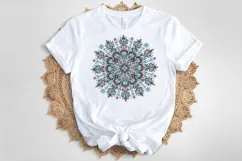 Christmas snowflakes clipart|Cute Winter flower shirt design Product Image 4