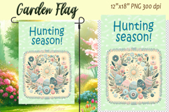 Easter Garden Flag Sublimation |Religious sublimation design Product Image 1