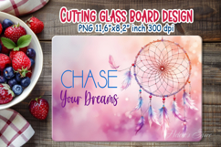 inspirational quote kitchen glass cutting board sublimation Product Image 2