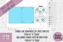 Christmas insert card design| Paper cutting | Cricut Joy svg Product Image 3