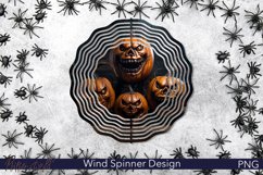 Halloween Pumpkins Wind Spinner | Halloween Sublimation Product Image 1