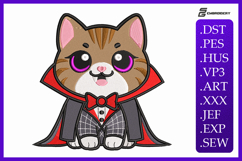 Vampire Cat Machine Embroidery Designs Product Image 1