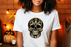 Cute Halloween skull clipart | Abstract shirt designs png Product Image 1