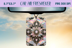 Iridescent floral pattern Air Freshener Car sublimating Product Image 1
