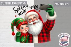 Christmas Sublimation Design PNG Buffalo Plaid Clipart Quote Product Image 1