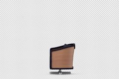 Isometric Arm Chair 3D isolated render Product Image 1