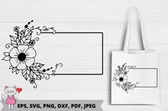 Floral Wreaths SVG, Floral Monograms SVG Product Image 1