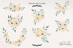 Ivory Florals 7 Bouquets Watercolor Cream Wedding Leaves Product Image 4
