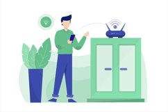 Wifi Zone Flat Vector Illustration Product Image 1