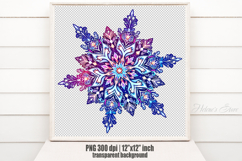 Christmas snowflakes clipart|Cute Winter flower shirt design Product Image 1