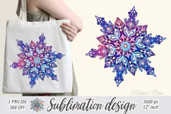 Christmas snowflakes clipart|Cute Winter flower shirt design Product Image 2