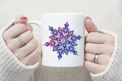 Christmas snowflakes clipart|Cute Winter flower shirt design Product Image 3