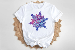 Christmas snowflakes clipart|Cute Winter flower shirt design Product Image 4