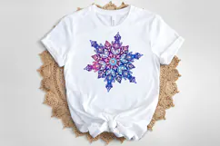Christmas snowflakes clipart|Cute Winter flower shirt design Product Image 4