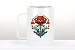 Wild flower poppy clipart |Vintage Summer flower graphics Product Image 3
