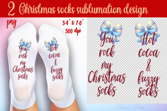 Funny Christmas quote Socks | Sublimation Designs For Socks Product Image 1