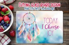 inspirational quote kitchen glass cutting board sublimation Product Image 1
