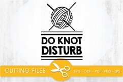 do knot disturb svg cutting file, svg, dxf, pdf, eps Product Image 1