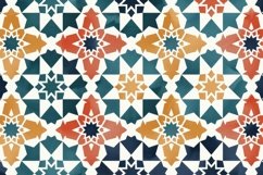 Moroccan Tile Pattern Background Wallpaper Product Image 1