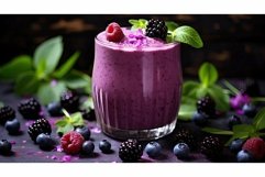 blackberries purple smoothie In the second photo Product Image 1
