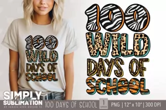 100 Wild Days of School | Sublimation | Png Product Image 1