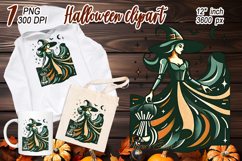 Cute Halloween witch clipart | Abstract shirt designs png Product Image 2