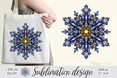 Christmas snowflakes clipart|Cute Winter flower shirt design Product Image 3