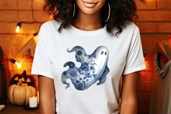 Cute Halloween ghost clipart png | Funny girl shirt designs Product Image 2