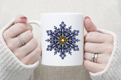 Christmas snowflakes clipart|Cute Winter flower shirt design Product Image 1