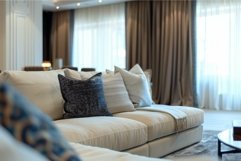 Modern living room with comfortable sofa inviting relaxation Product Image 1