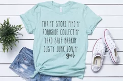 Dusty Junk Lovin' Girl SVG DXF PNG Cut File Product Image 1