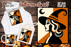 Cute Halloween witch clipart | Abstract shirt designs png Product Image 2
