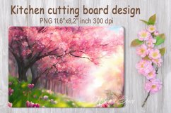 Spring flowers cutting board sublimation | Blooming garden Product Image 1
