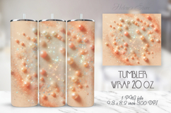 3d abstract pastel tumbler 20oz wrap sublimation design png Product Image 1