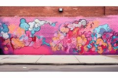 vibrant pink brick wall Product Image 1