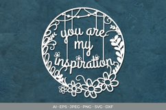 You are My Inspiration Papercut Product Image 1