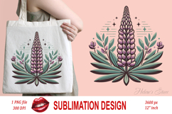 Wildflowers clipart | Vintage lupin flower graphics Product Image 2