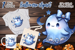 Cute Halloween clipart BUNDLE | Coquette bows shirt designs Product Image 8