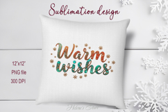 Bright Warm Wishes quote sublimation design clipart png Product Image 3