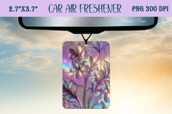 Iridescent magic pattern Air Freshener Car sublimating Product Image 1