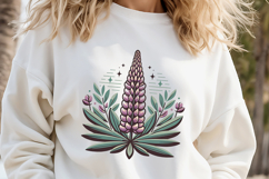 Wildflowers clipart | Vintage lupin flower graphics Product Image 1