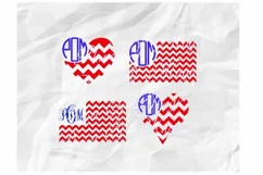 4th of July Svg, American Flag Svg, Flag Monogram Svg Product Image 1