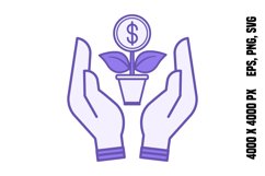 Holding Stocks Color Icon Product Image 1