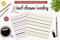 50 Borders, dividers, frames,brushes Product Image 1