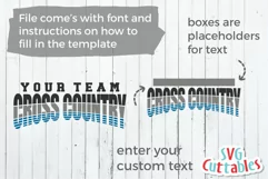 Cross Country SVG | Cross Country Template 002 | Shirt SVG Product Image 2