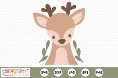 Cute deer SVG | Woodland art print SVG design Product Image 2
