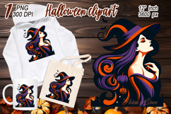 Cute Halloween witch clipart | Abstract shirt designs png Product Image 2